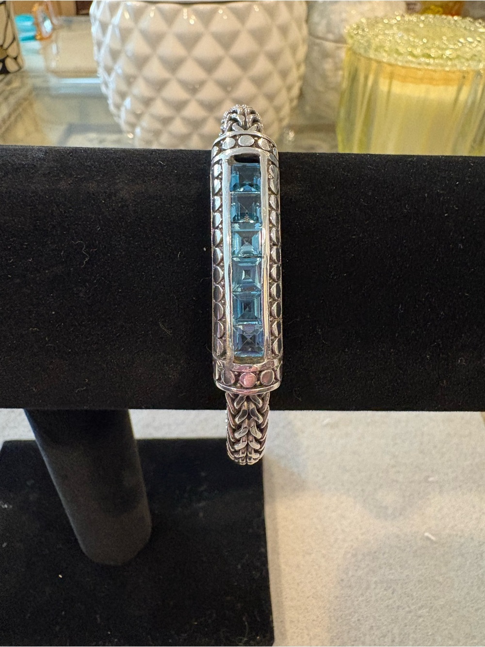 Sterling Silver Blue Topaz Bracelet